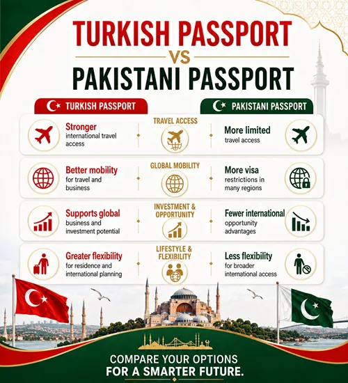 Turkish Passport vs Pakistani Passport